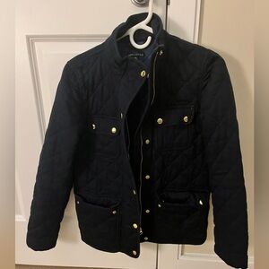J Crew Navy Quilted Jacket - Size XS